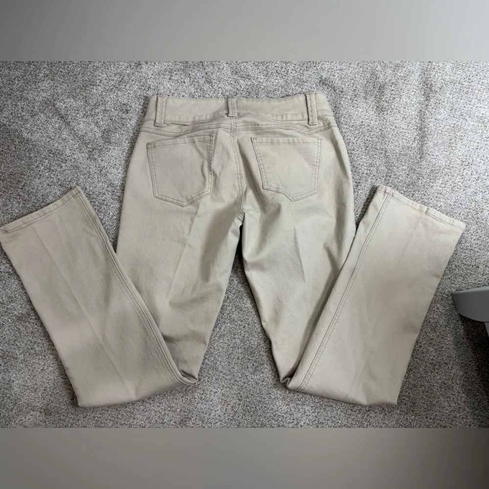 Cabi Pants Womens Size 8 Ivory Cotton Denim Jeans Boyfriend Straight Mid Rise - Image 4