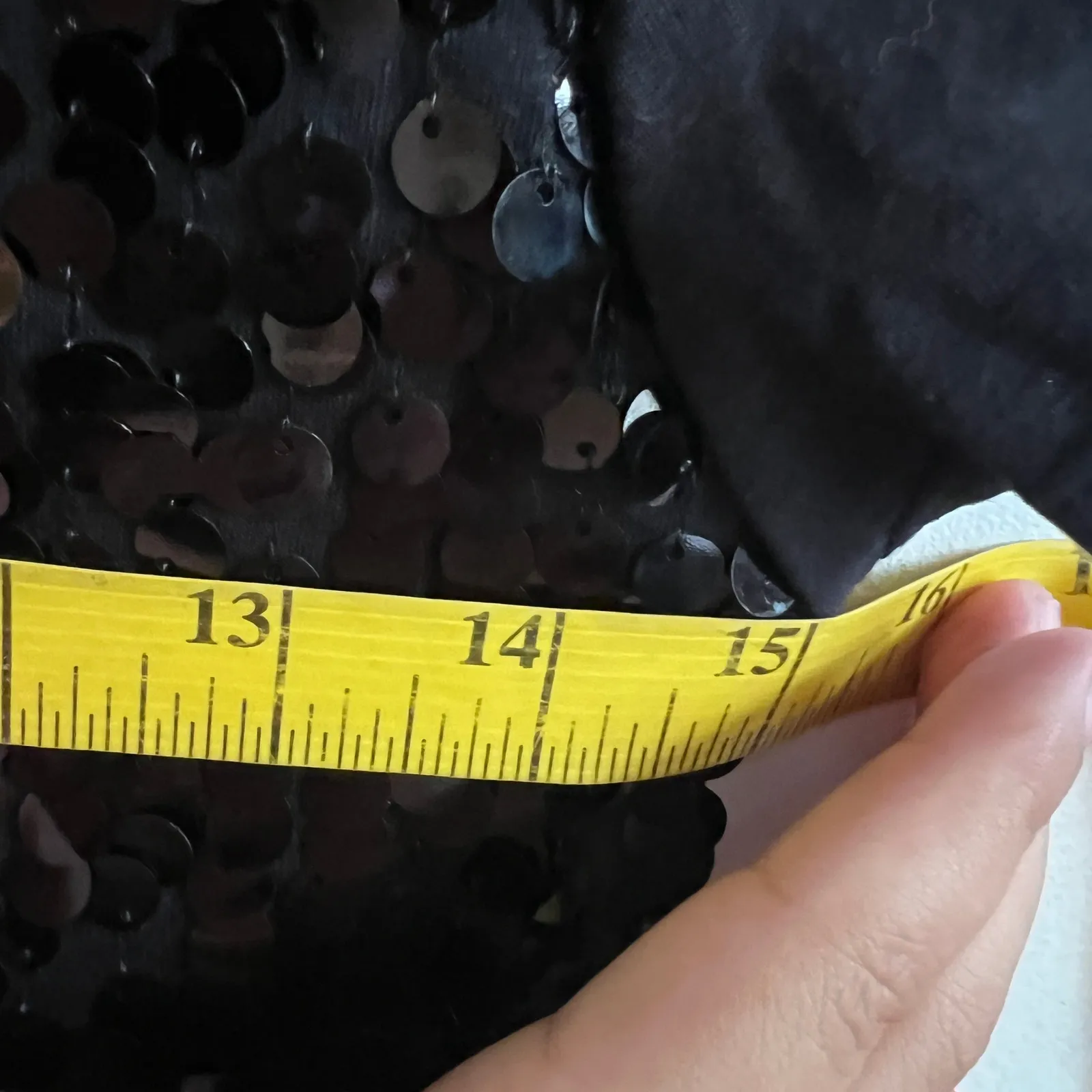 Black Sequin Top, Y2K, Clubwear, Edgy, Baddie, Maximalist,‎ Glam, XS - Image 5