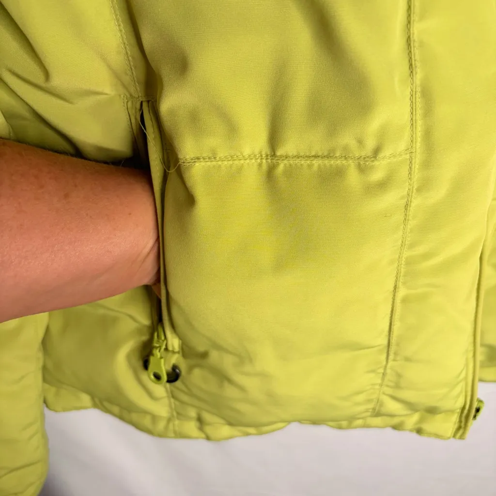 Westbound Women’s L Lime Green Puffer Jacket Down Feather Fleece Lined Winter - Image 6