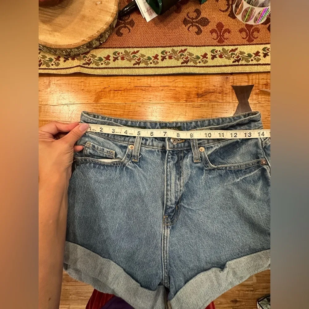 EUC Wild Fable Blue Denim high waist “Happy” Embroider on back pocket - Image 7