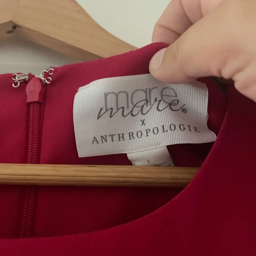 Anthropologie Mare Mare Cutout Red Dress - Image 7