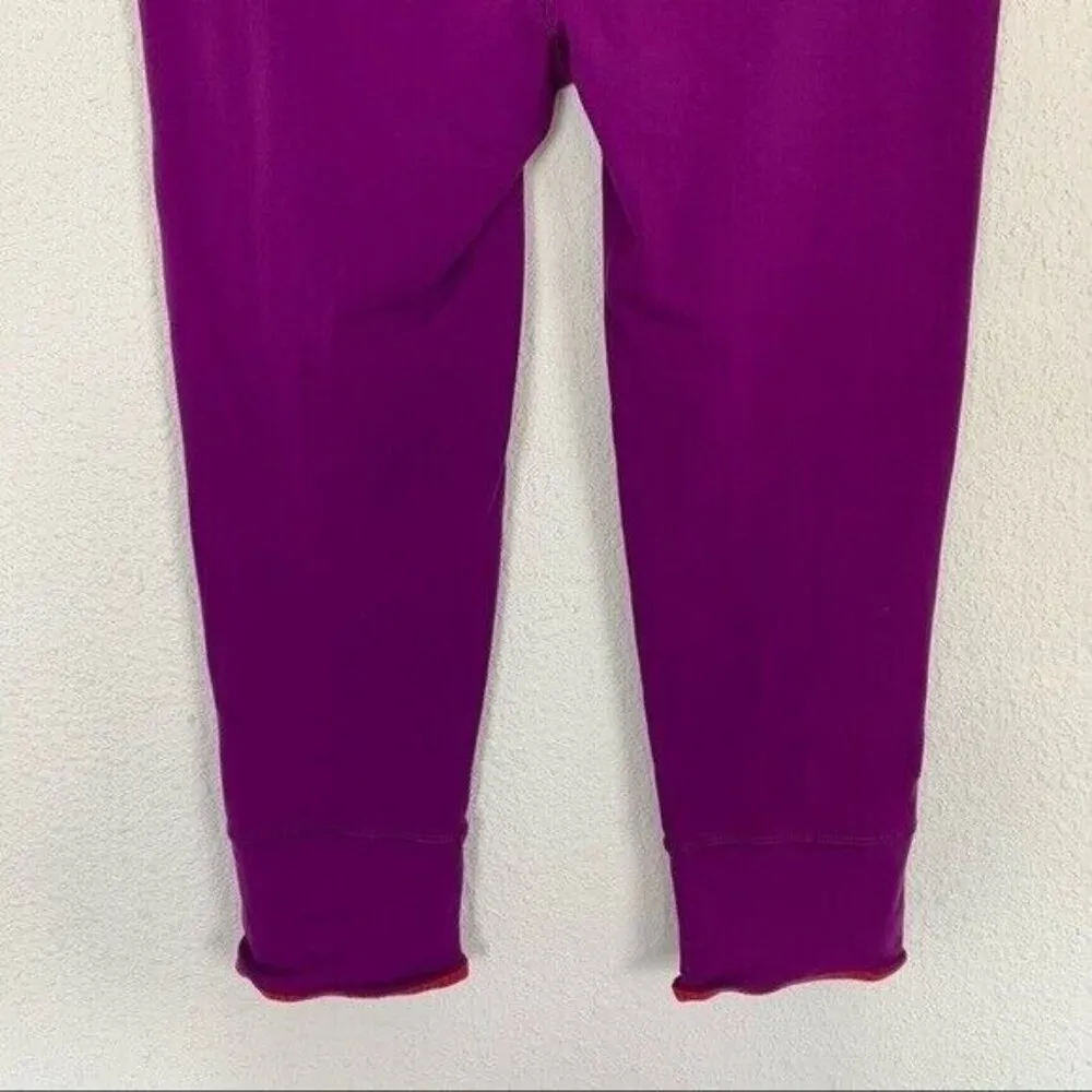 Prana Purple Cropped Leggings Purple Yoga Stretch Lounge Pants Small - Image 6