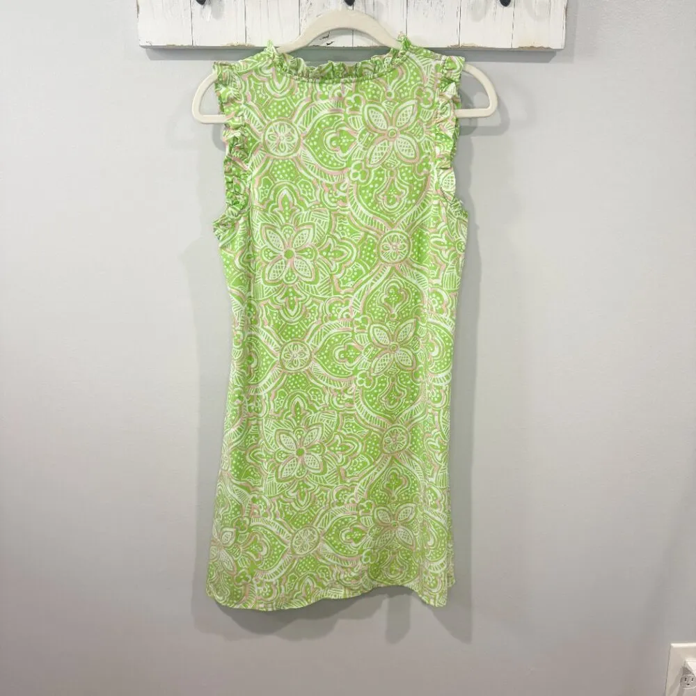 Crown & Ivy Tropical Ruffle Dress | Size S | Resort Beachy Preppy Style | EUC - Image 4