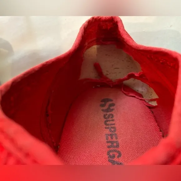 Superga Red sneakers,‎ sz 11 women’s - Image 8