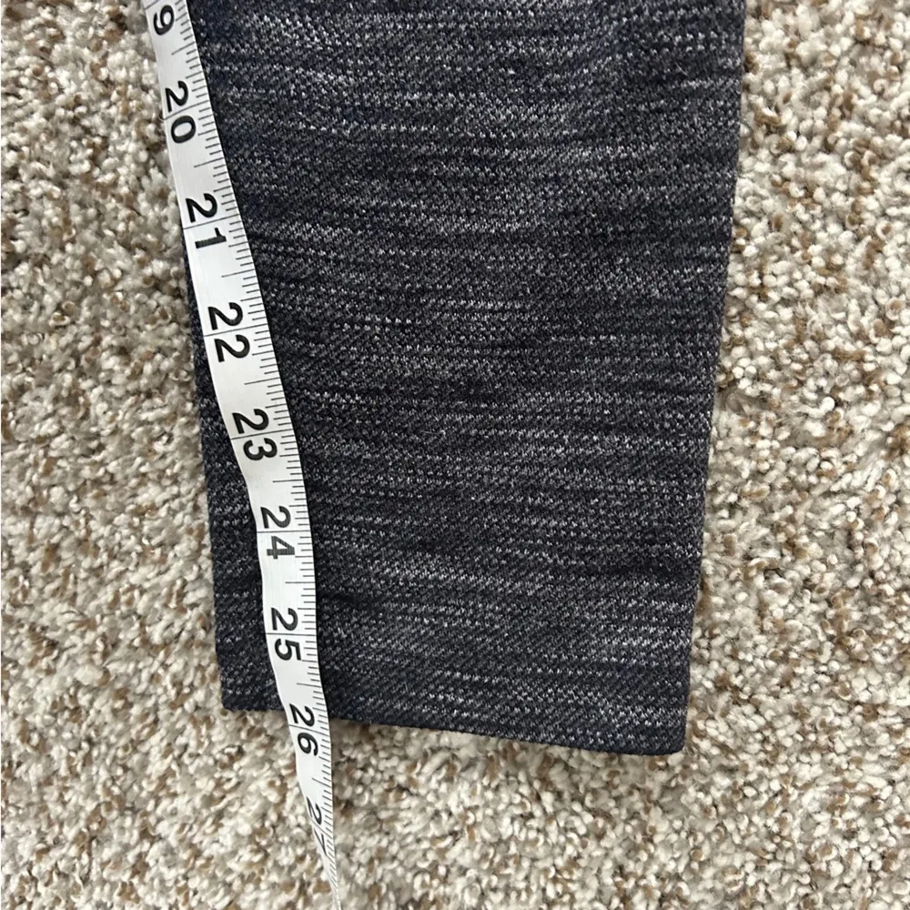 LOFT Marled Grey Leggings Athleisure Comfy Neutral Casual Athleticwear Large - Image 7