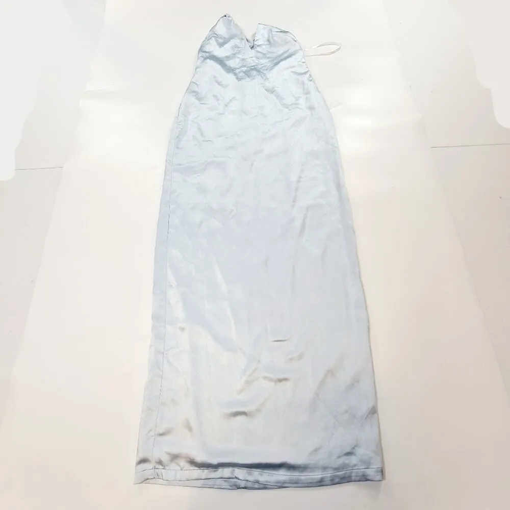 MORE TO COME Regina Maxi Dress in Baby Blue Small - Image 2