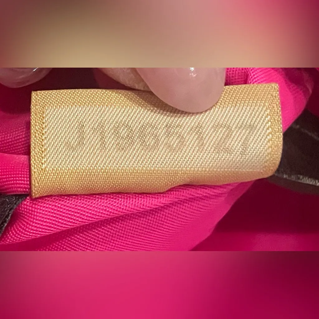 Dooney & Bourke Victoria Black Nylon Leather Trim Travel Tote Bag Pink Lining - Image 9