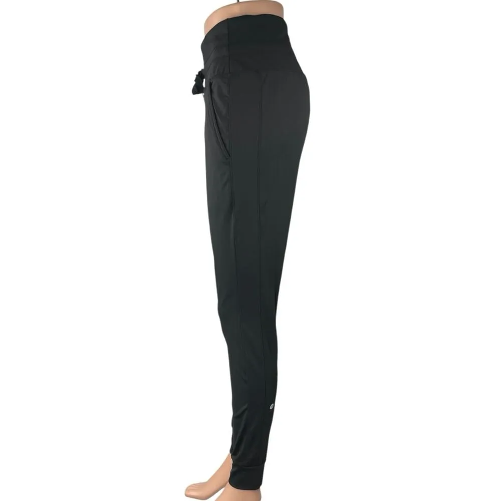 Halara Women's Black High Waisted Drawstring Athletic Leggings Pants Size M - Image 2