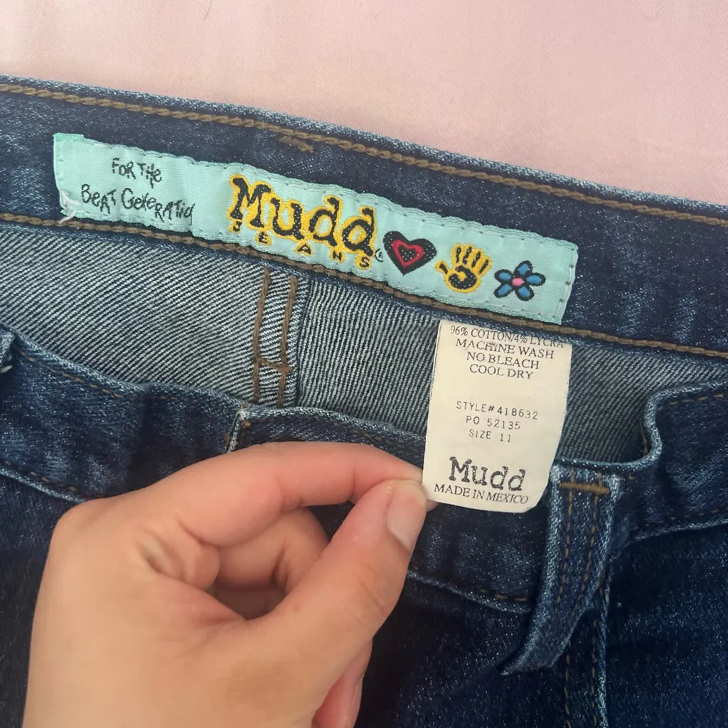 Mudd  Women's Dark Blue Patchwork Jeans - Image 2