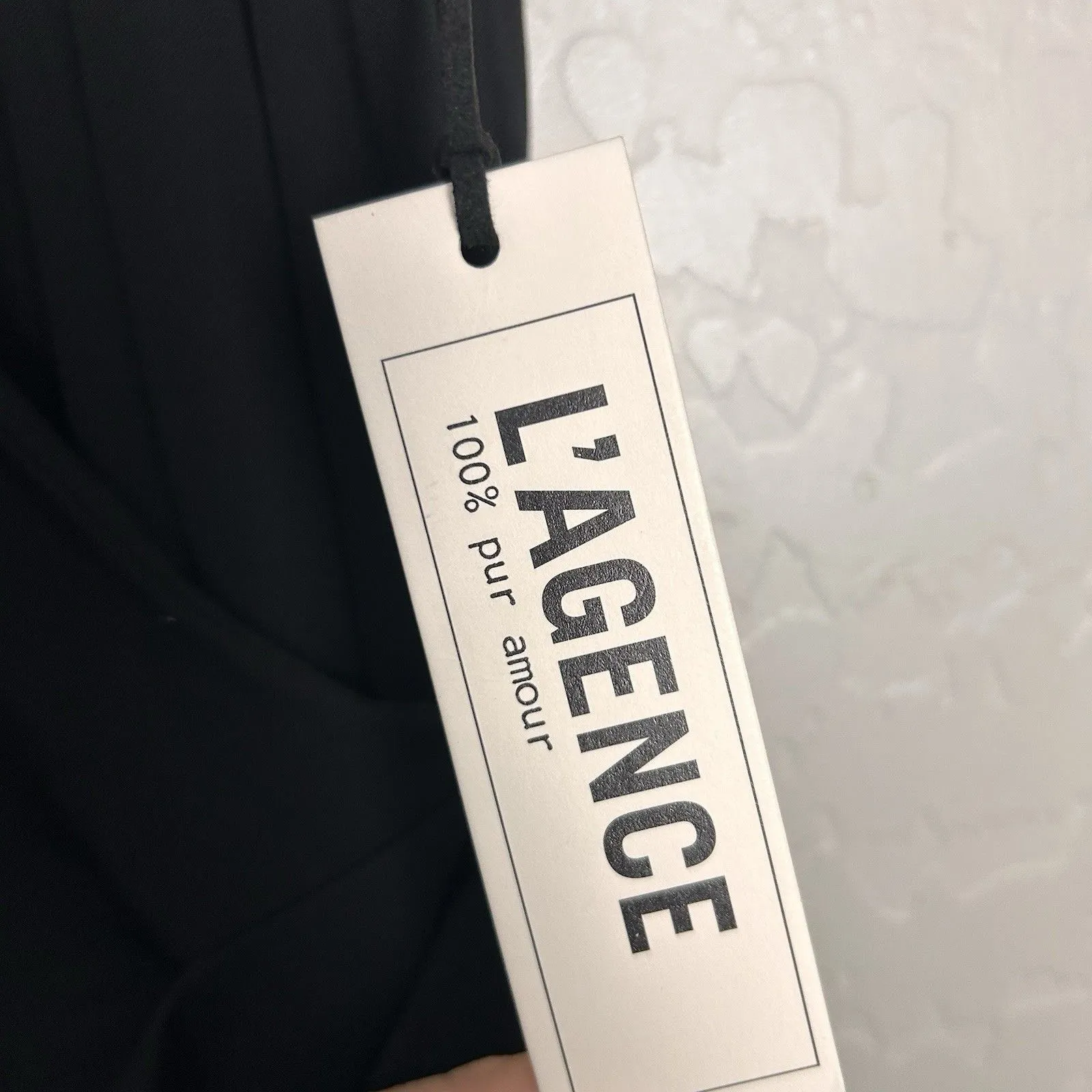 L’AGENCE Black Halter Maxi Dress Women’s 6 Elegant Slit Evening Gown Cocktail - Image 7