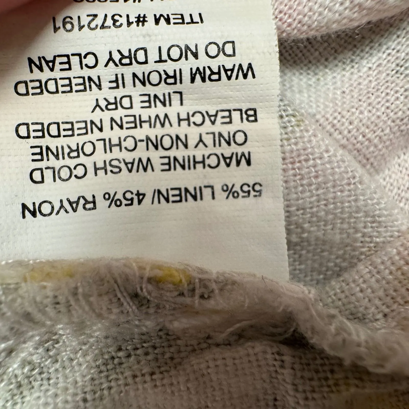 Briggs Women's‎ Floral Linen Blend Smocked Waist Shorts Size L - Image 5