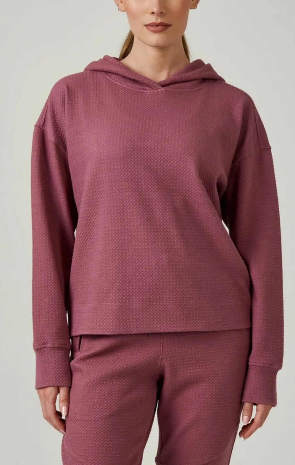 7 Diamonds Restoration Pullover Hoodie in Orchid Quilted Women's Size Small Pink - Image 1