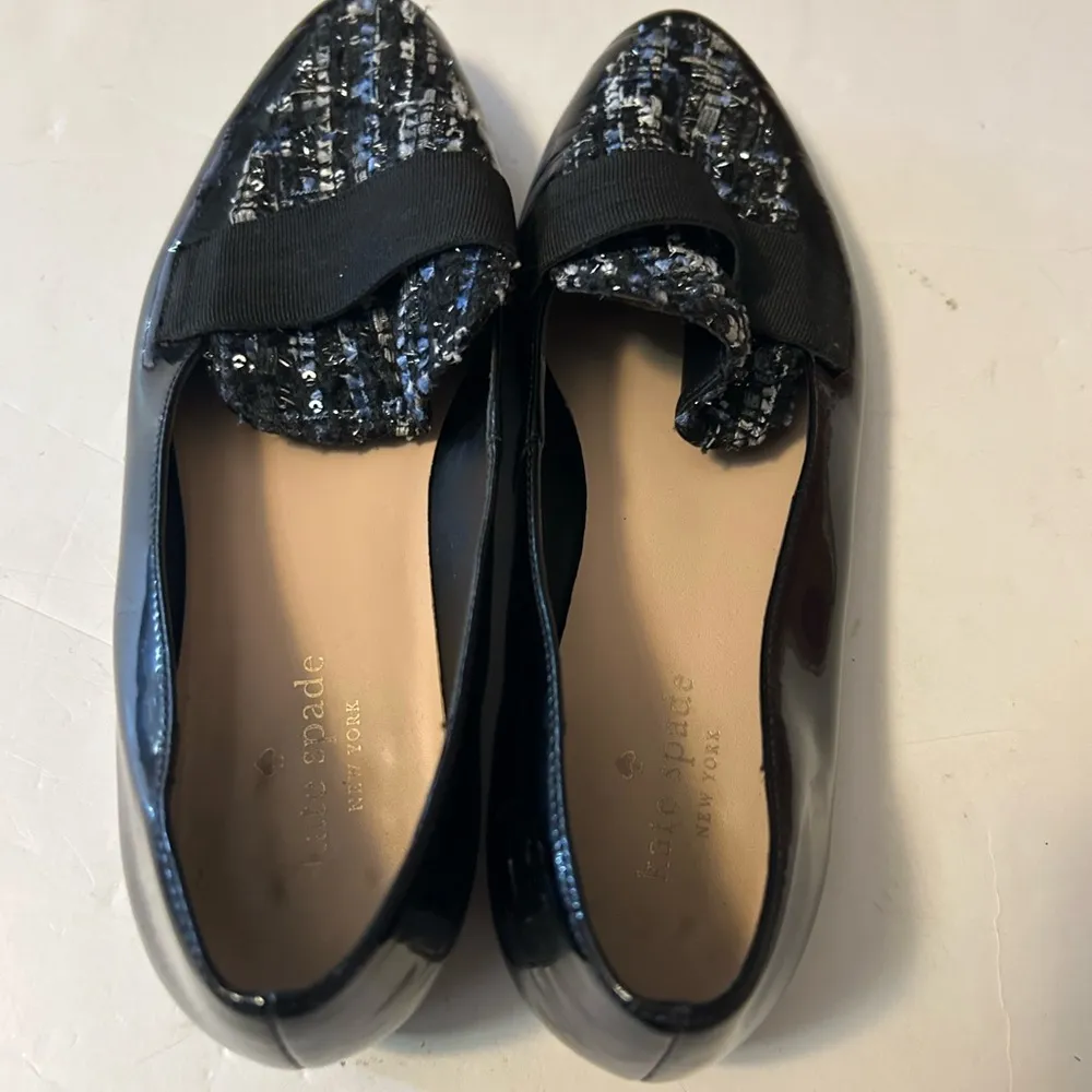 Kate spade black slip on shoes size 8 - Image 3