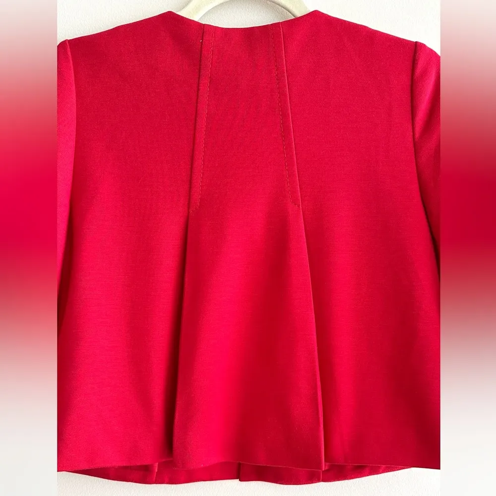 Ann Taylor LOFT Petites Red Cropped Blazer, Size 2P, NWT - Image 13