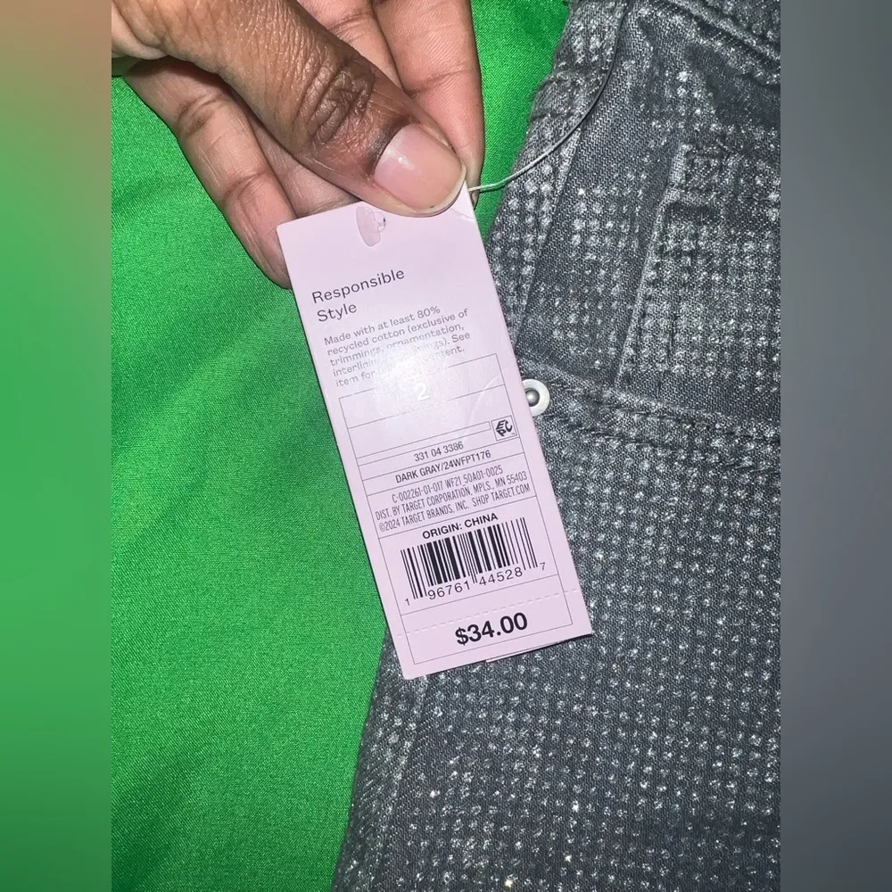 NWT Wild Fable Stylish Gray Jeans size 2 - Image 10