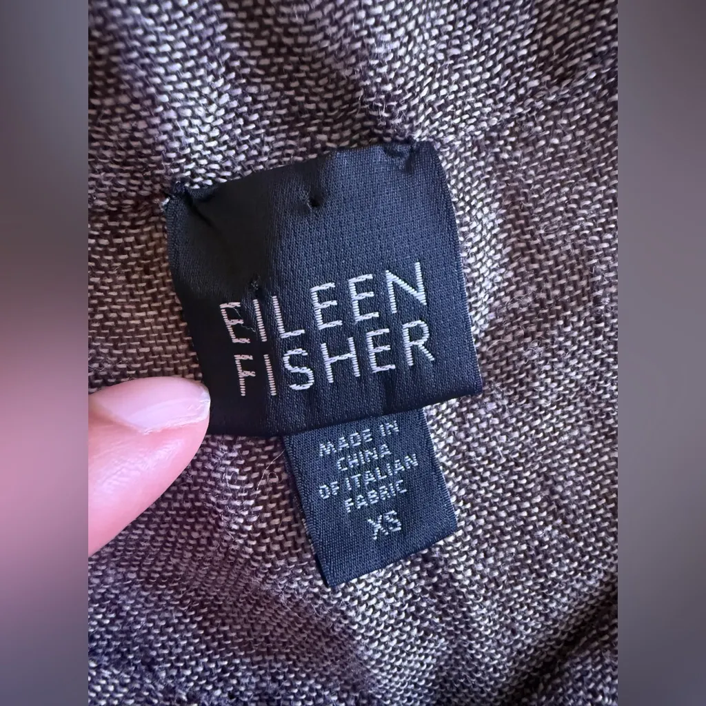 Eileen Fisher gray Sleeveless Sheath Midi linen Button Dress Size XS - Image 13