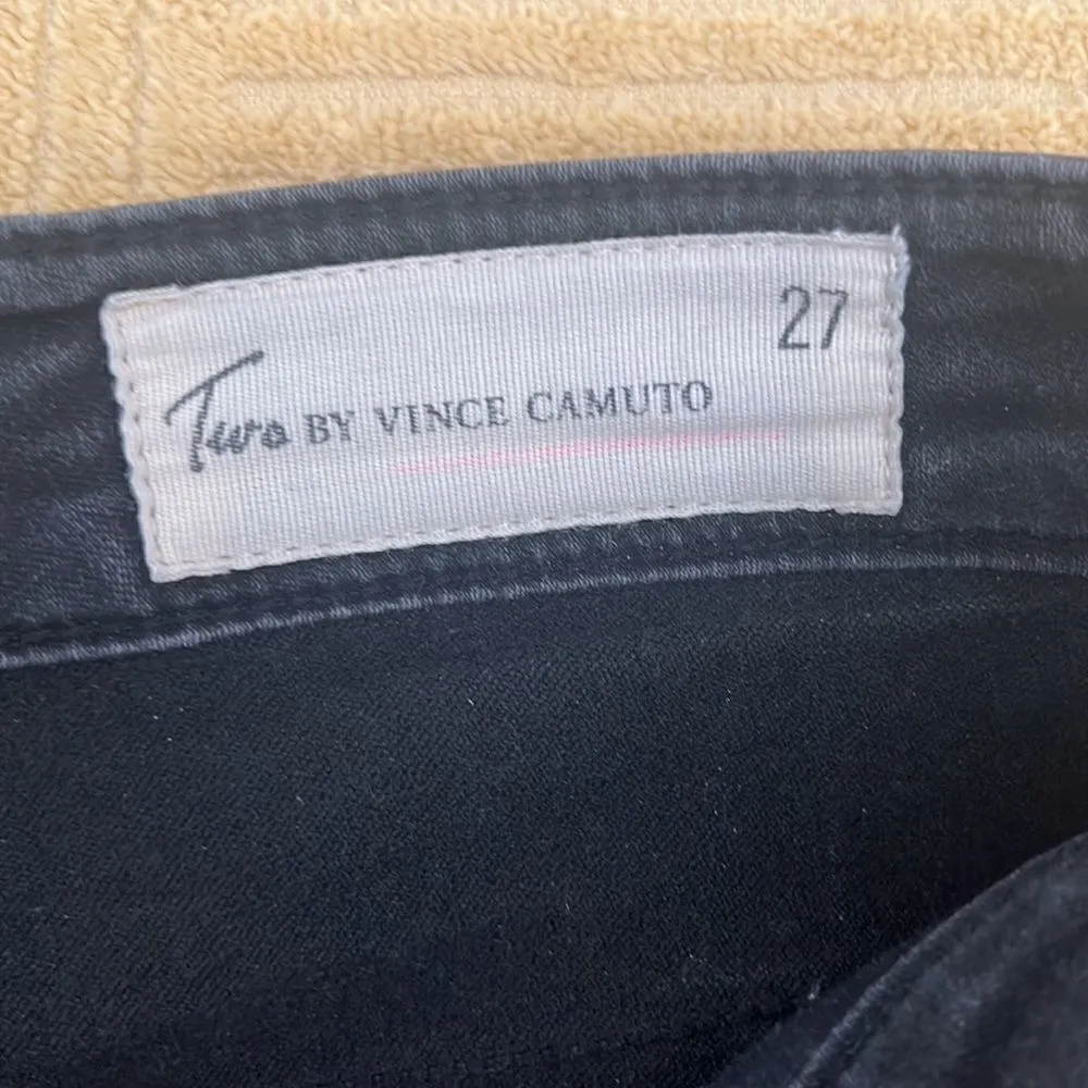 Two by Vince Camuto sz 27 slightly faded black skinny stretch jeans - Image 9