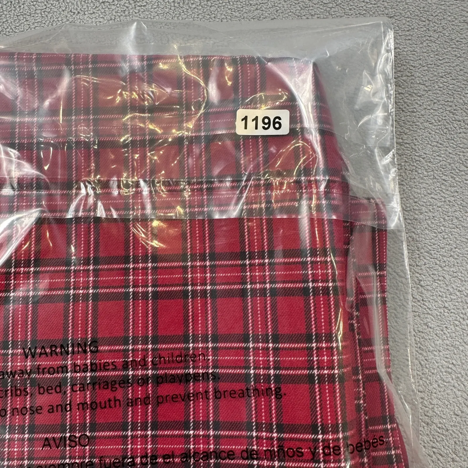 Hollister Plaid Pants Womens M 27x27 Red Ultra High Rise Advanced Stretch School - Image 8