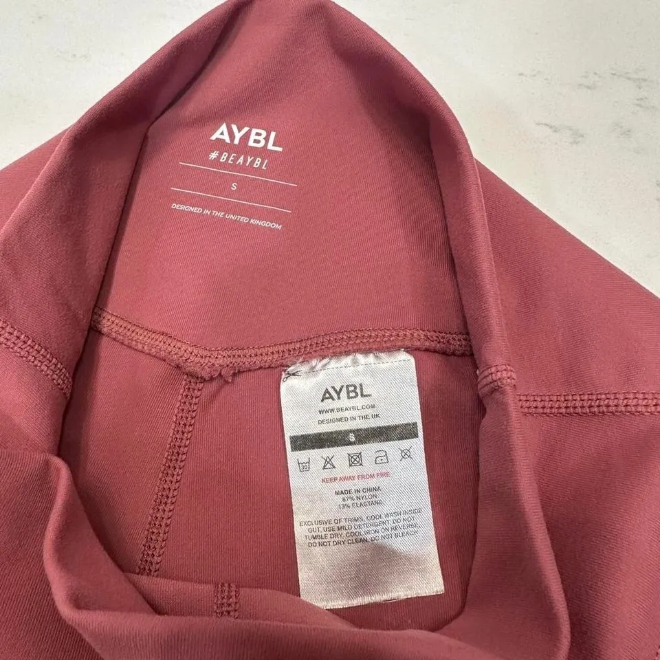AYBL Staple Core Shorts S Womens Red Seamless Training Compression - Image 3
