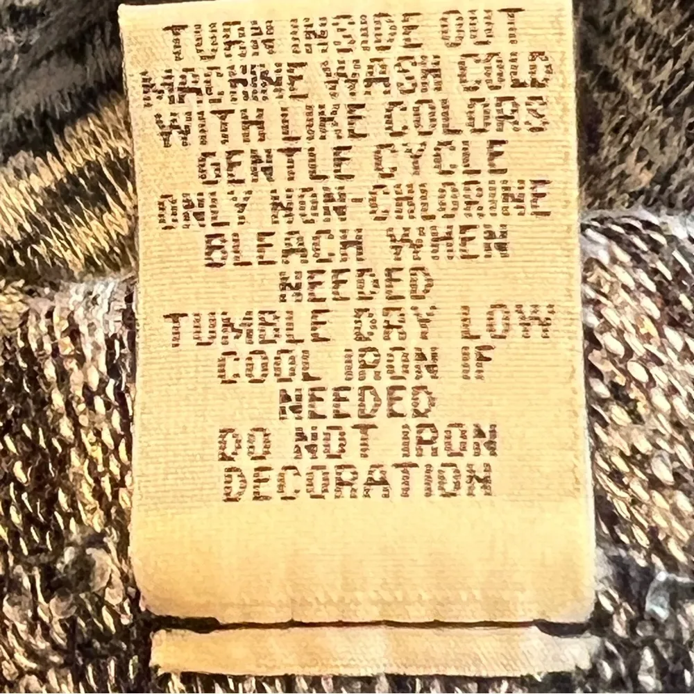 Chance or Fate Small Marled Black/White/Gray Pullover Lightweight Sweate… - Image 12