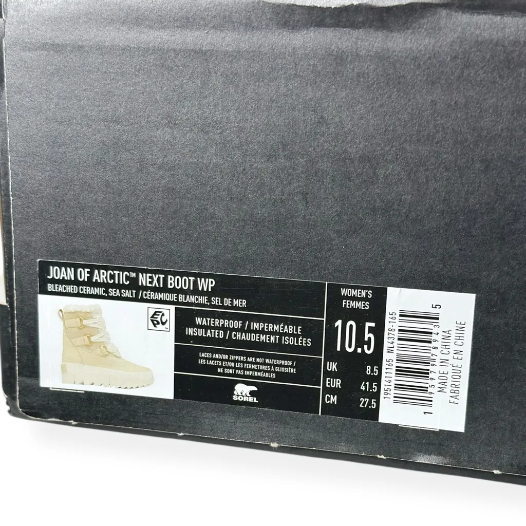 SOREL Joan Of Arctic™ Leather Faux Fur Next Boots, Bleached Ceramic, 10.5 (US) - Image 13