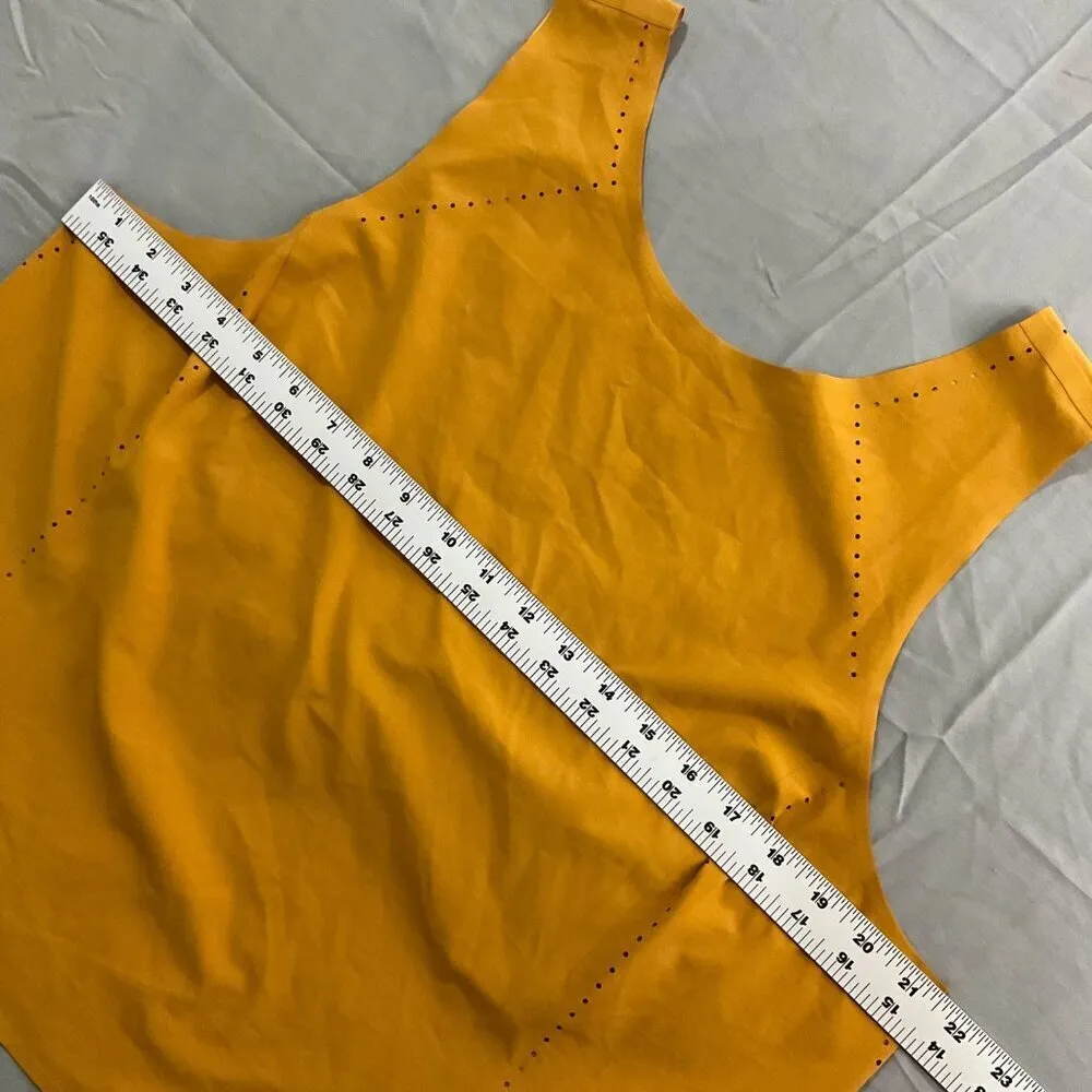 Athleta Terra Crop Tank Top Womens XL Tan Semi-Fitted Wicking Stretch Breathable - Image 9