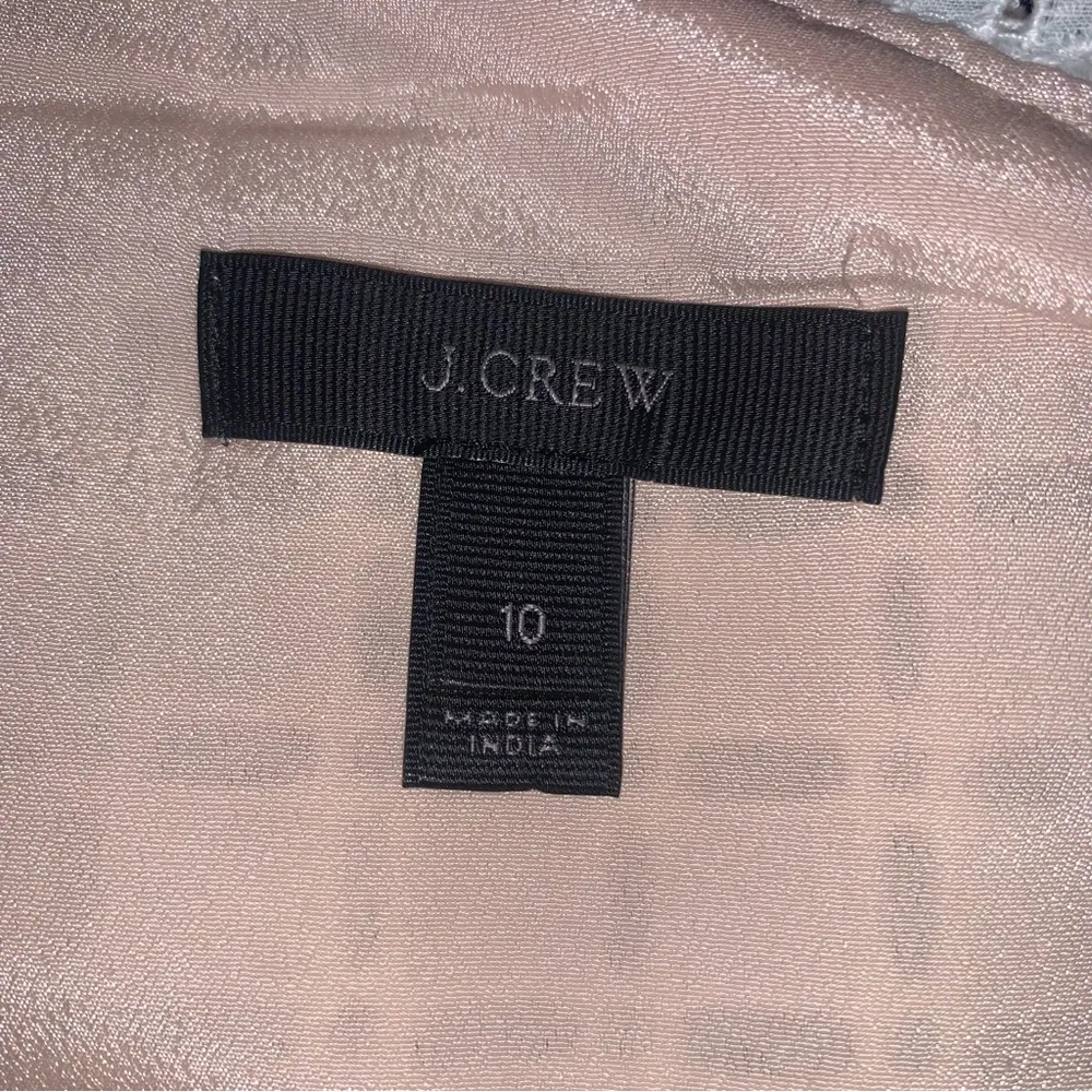 J. Crew White One Shoulder Ruffle Eyelet Top Size 10 - Image 4