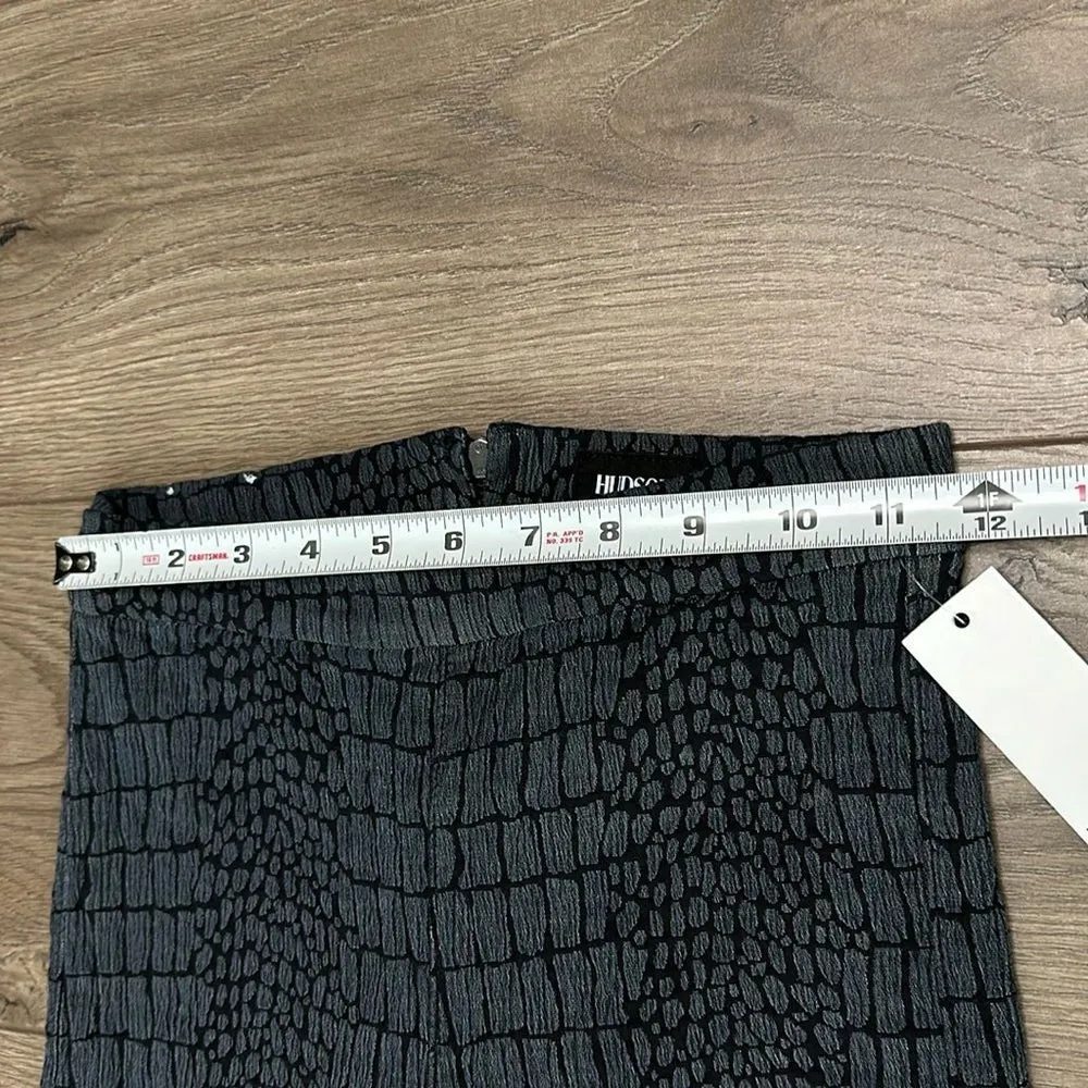 Hudson Evelyn High Waist Skinny Pants Snake‎ Charmer Gray Black Size 24 - Image 7