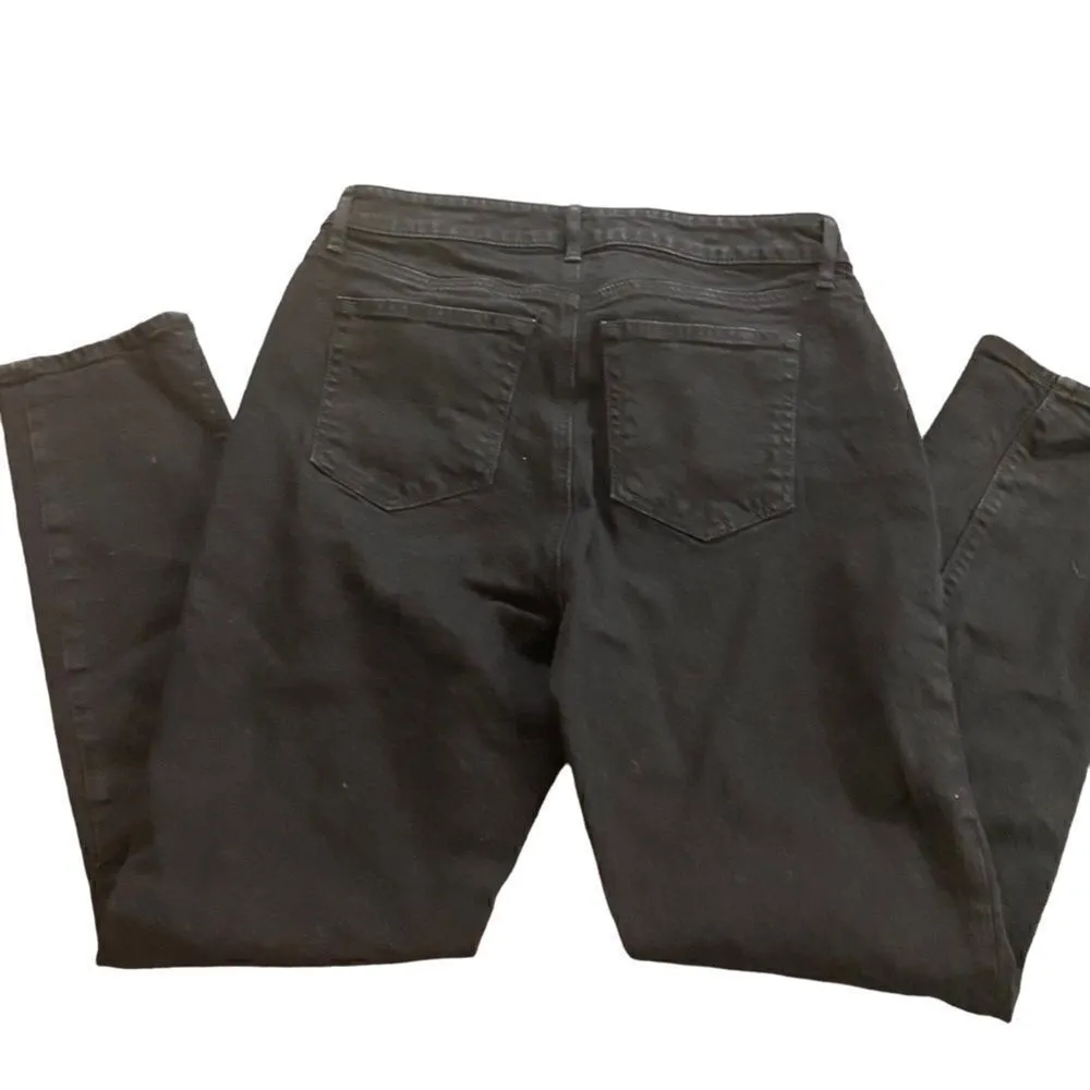 Loft Black Skinny Curvy Jeans Size 4 - Image 2