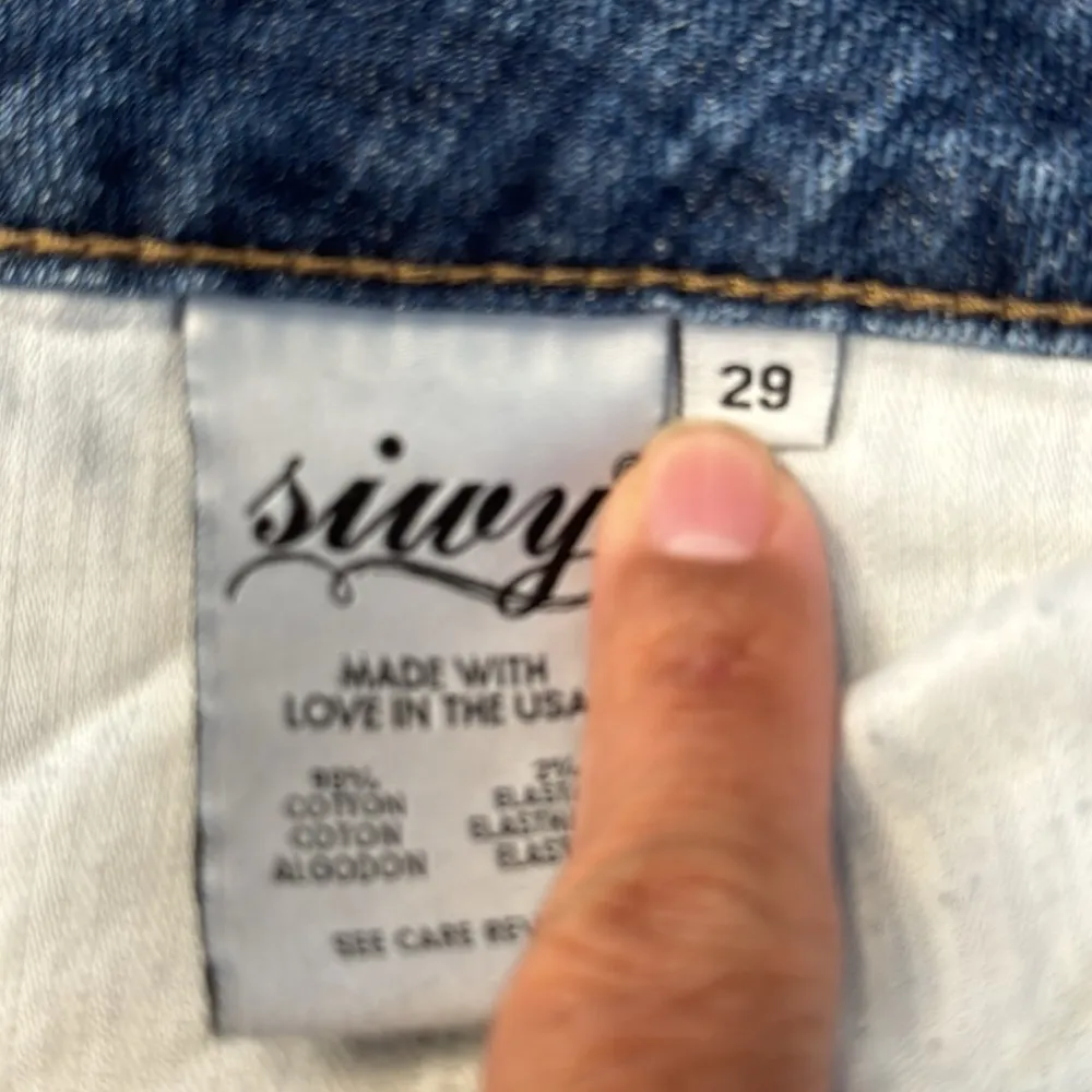 SIWY Ladonna Hi Waist Slim Crop Denim Blue Jeans Size 29 NWT #VEG - Image 9