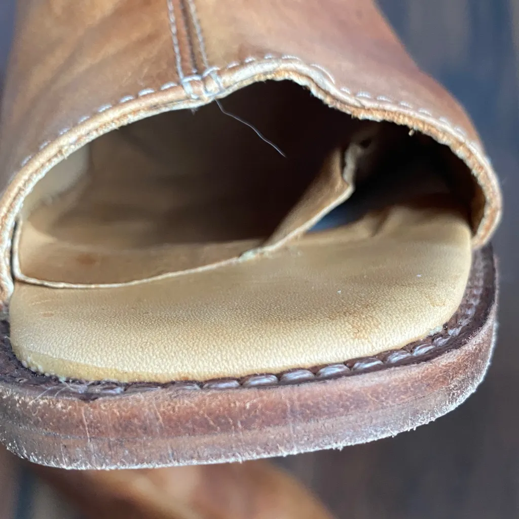 Bed Stu Onset Peep Toe Heel Leather Shoes - Image 4