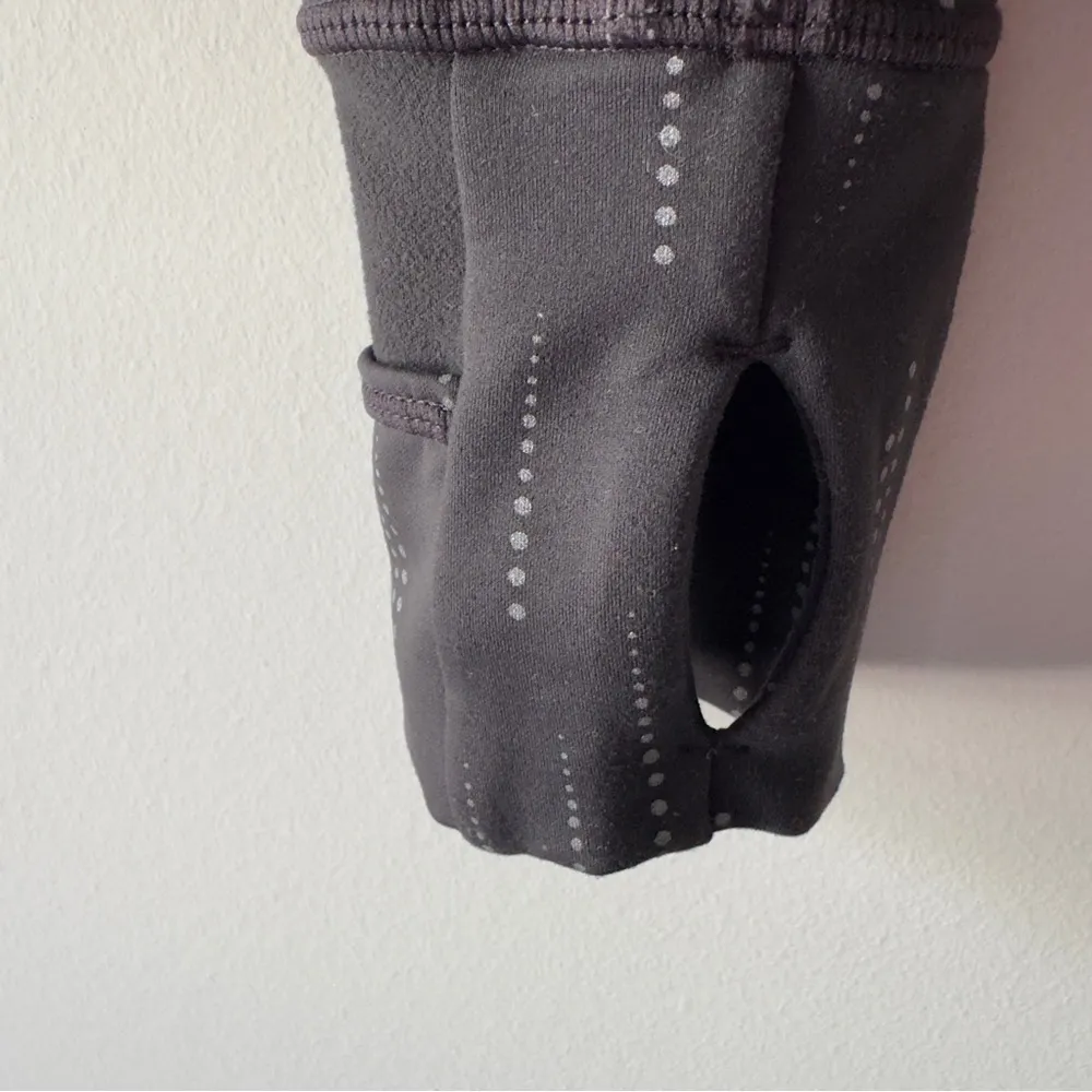 Sweaty Betty Black Jacket with mock neck Collar long sleeve full zip thumb holes - Image 5