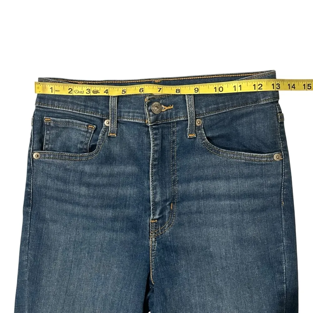 LEVI'S Mile High Super Skinny Ripped Knee Raw Hem Distressed Knees, Sz 27 - Image 14