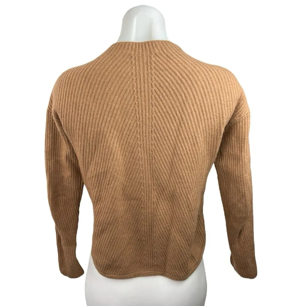 Aritzia Babaton Women's Brown Knitted Crew Neck Long Sleeve Sweater Top Size XS - Image 2