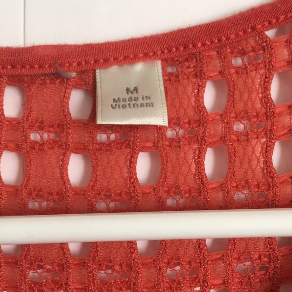 2/$15 Flutter Sleeve Top Women’s Size M Orange Size M - Image 2