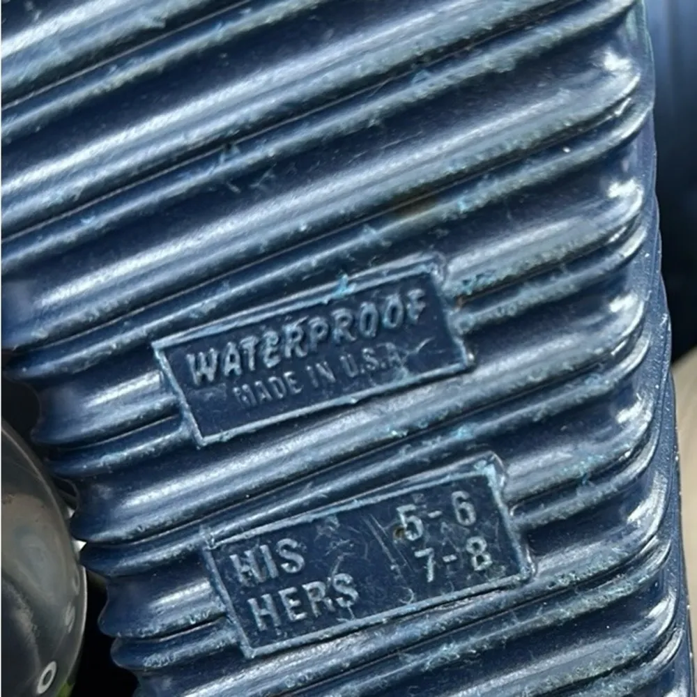 Vintage Snow Moon Boots Womens 7 Blue - Image 5