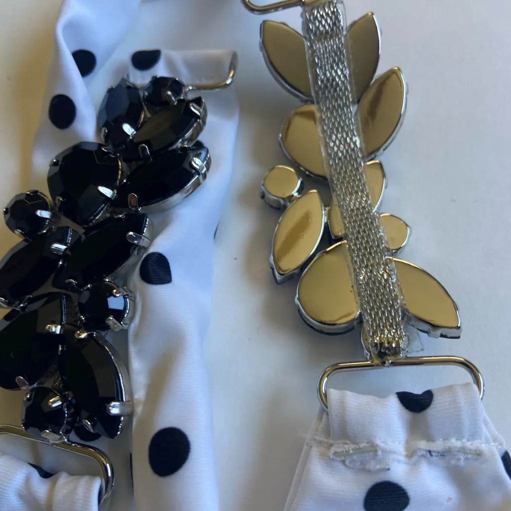 New Bahimi bikini top, black and white polkadot size s - Image 6