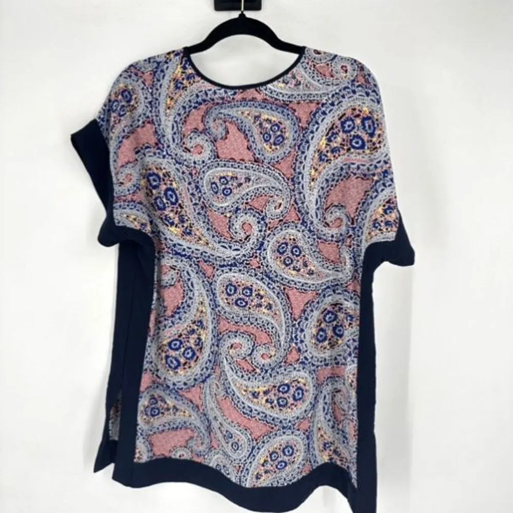 J. Crew Women's Colorblock Paisley Tunic Top‎ Swim Cover - Image 4