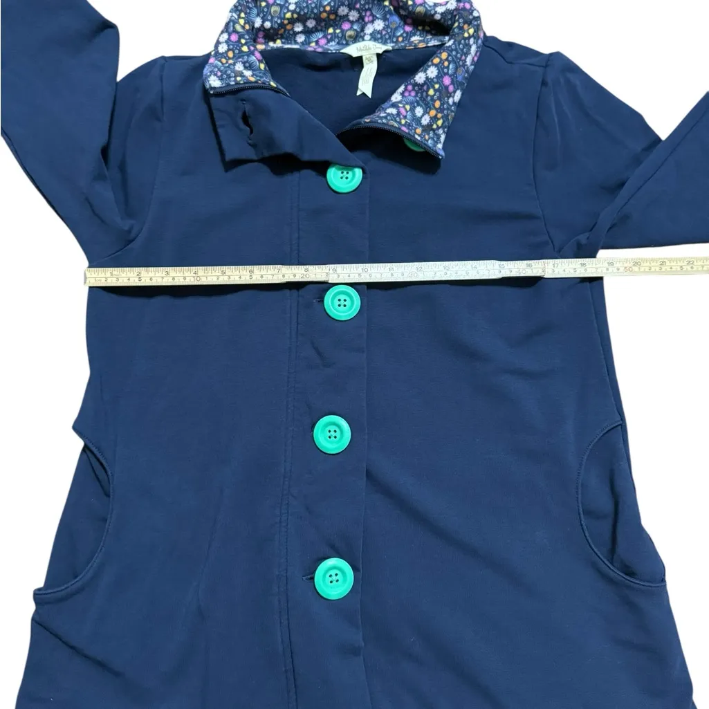 Matilda Jane A Million Little Things Navy Blue Button Up Jacket sz M Whimsycal - Image 9