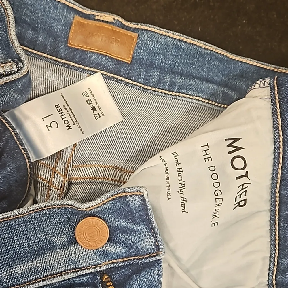 đź’•MOTHERđź’• The Dodger Ankle Jeans ~ Work Hard Play Hard 31 NWOT Blue - Image 16