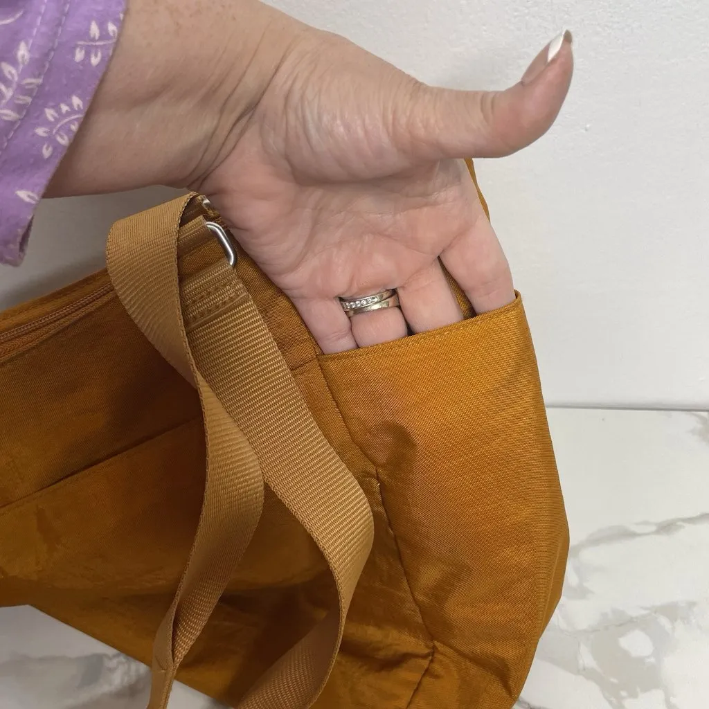 Baggallini Burnt Orange Carry On Travel Tote Shoulder Bag, Snap Zipper Pockets - Image 6