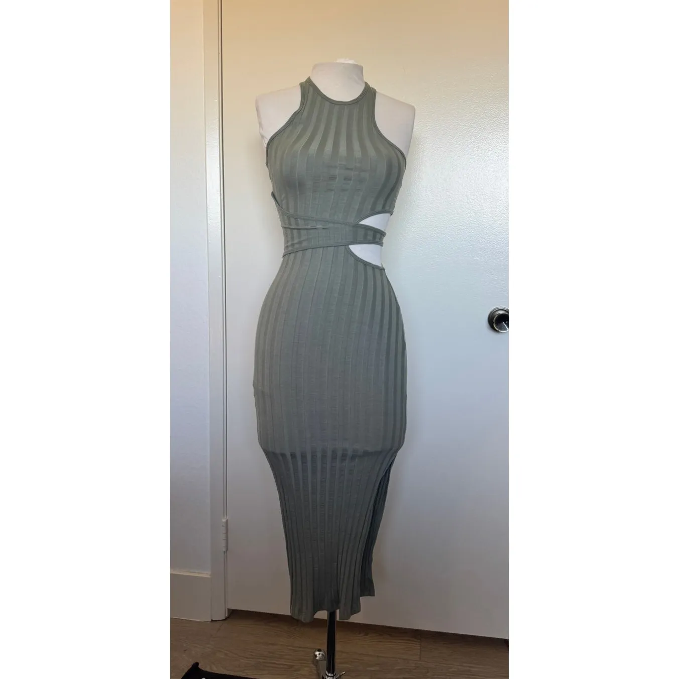 Jonathan Simkhai Kaya Cutout Detail Compact Ribbed Body - Image 2