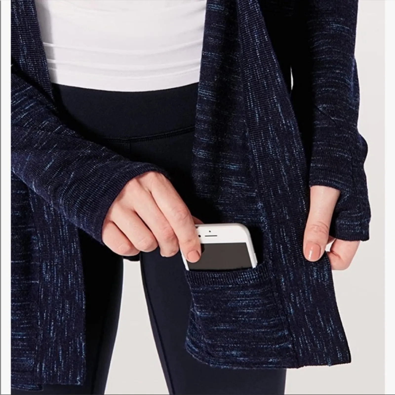 Lululemon blissful zen merino wool sweater in Midnight Navy Magnetic Blue - Image 6