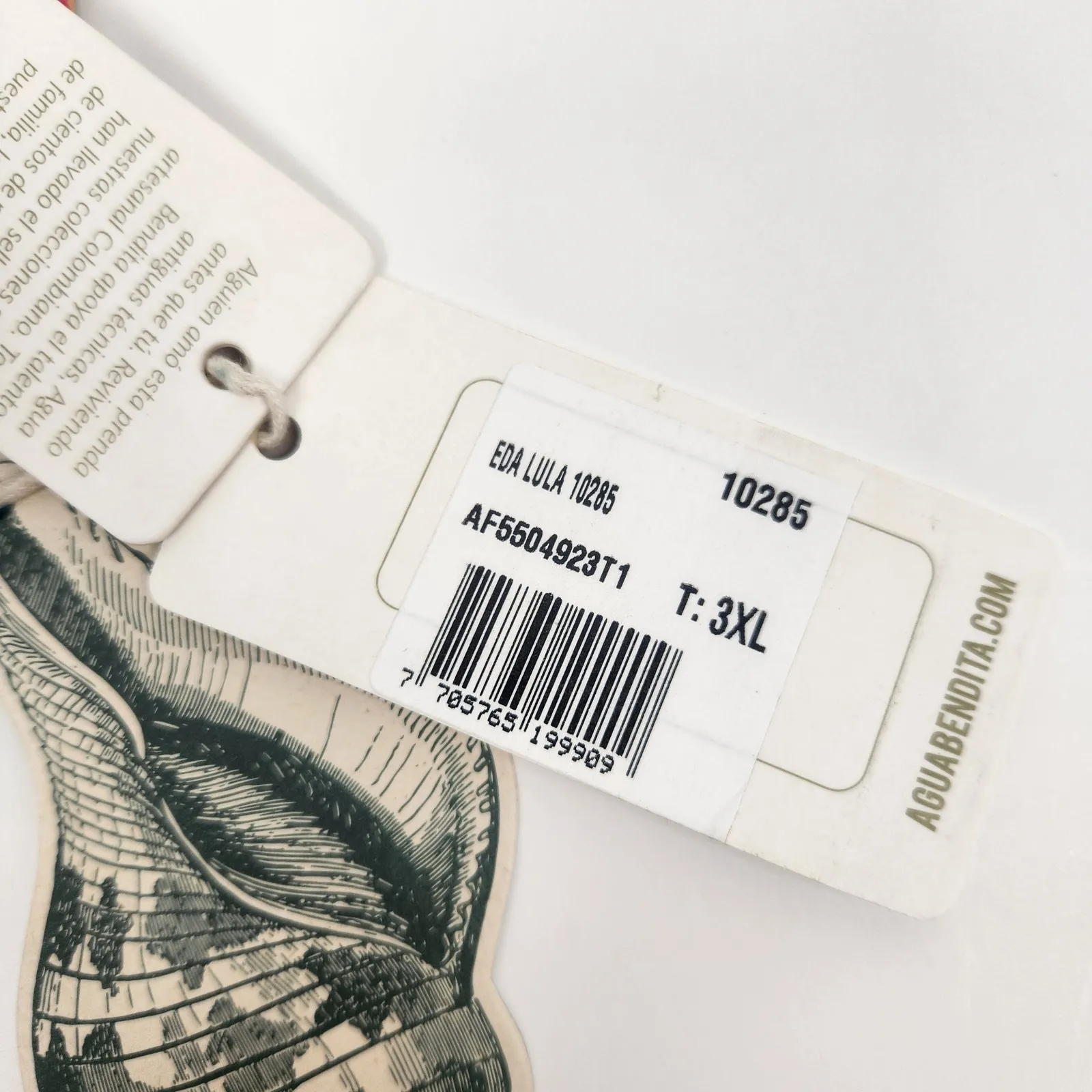 Agua Bendita Eda Bikini Bottom in Lula Print Yellow Size 3XL NWT - Image 6