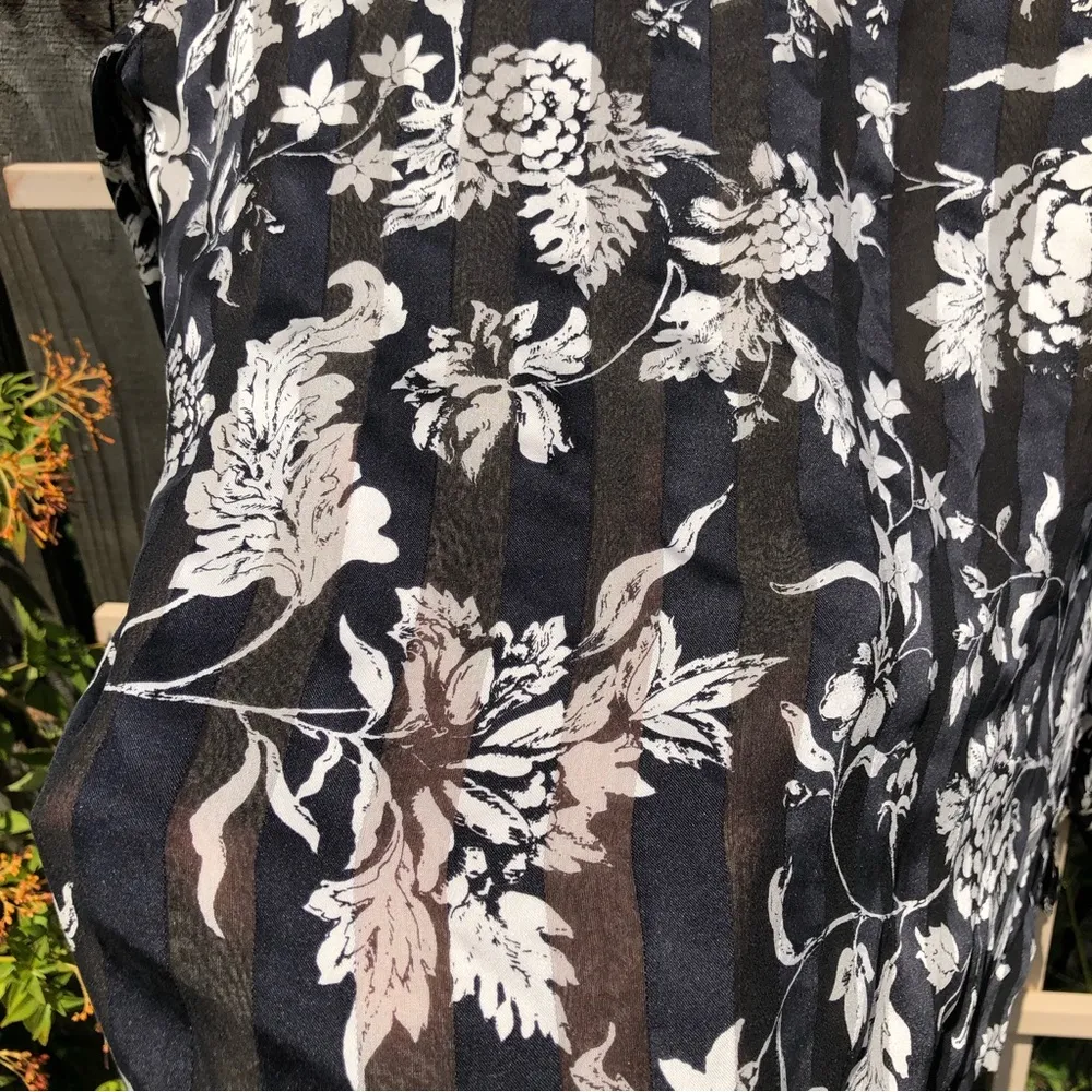 Carlisle Vintage Silk Back Button Blouse Top 14 - Image 8