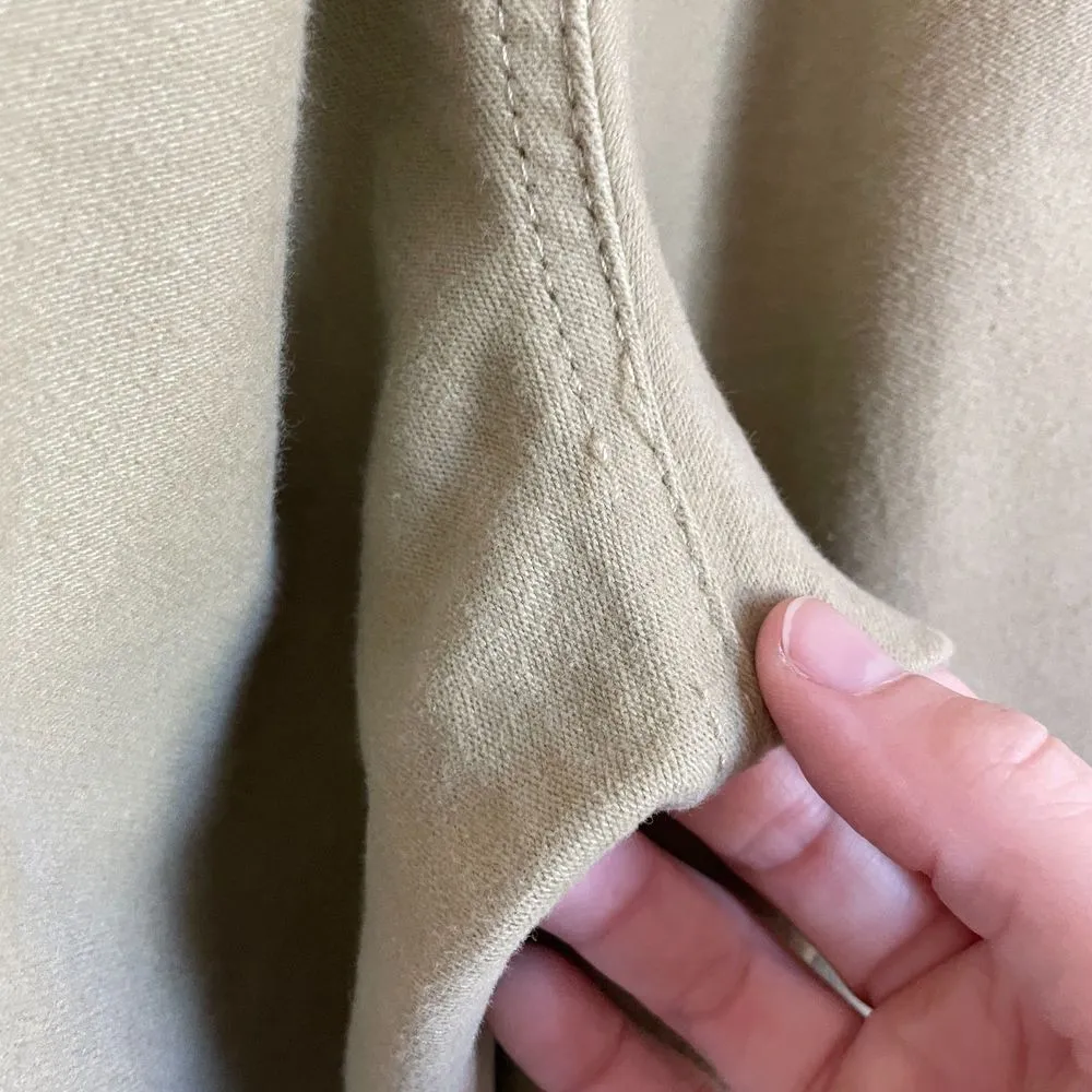 Madewell Moleskin Pleated Balloon Pants in ash green khaki tan - Image 16