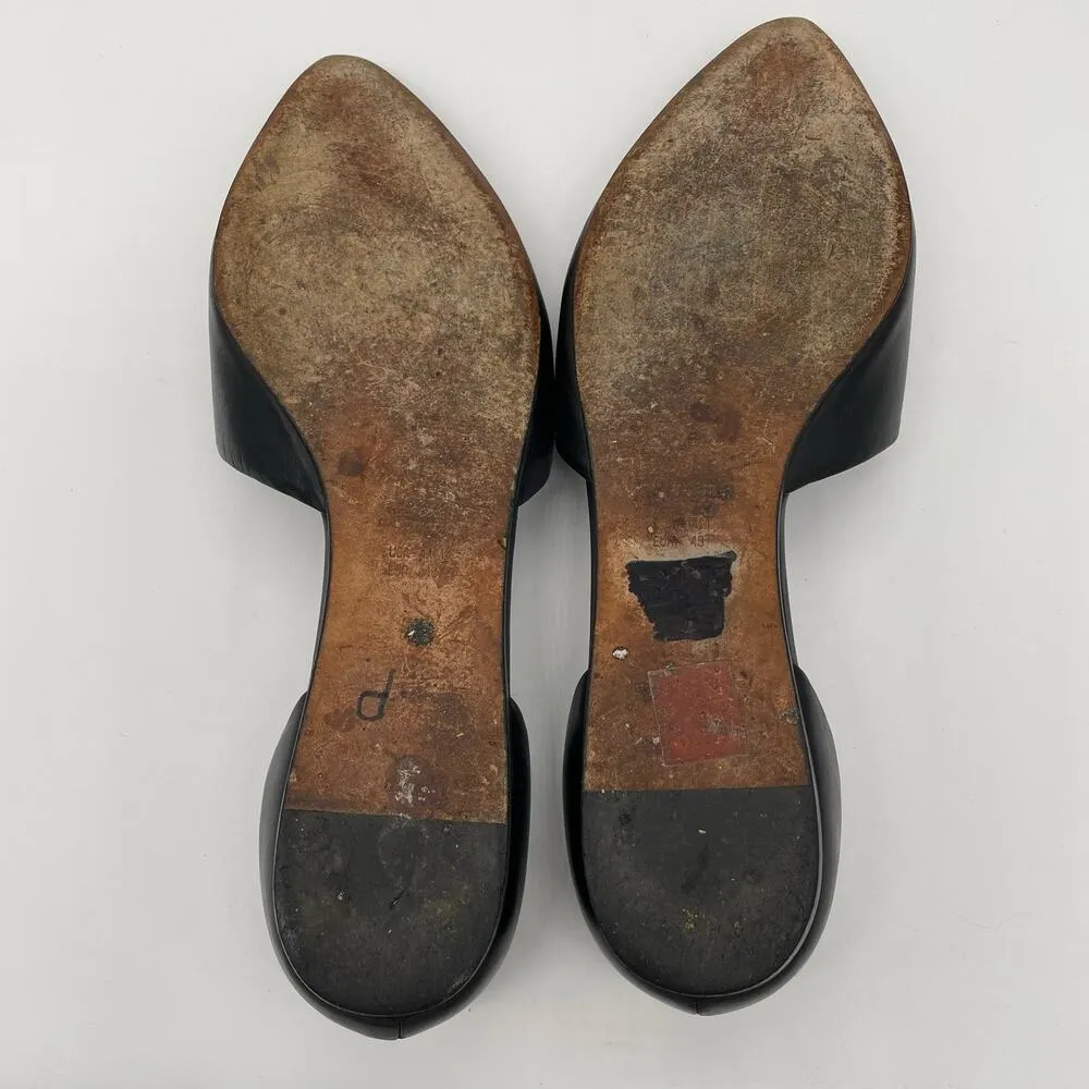 Vince Nina Leather D'Orsay Flats - Black - 11M - Image 11