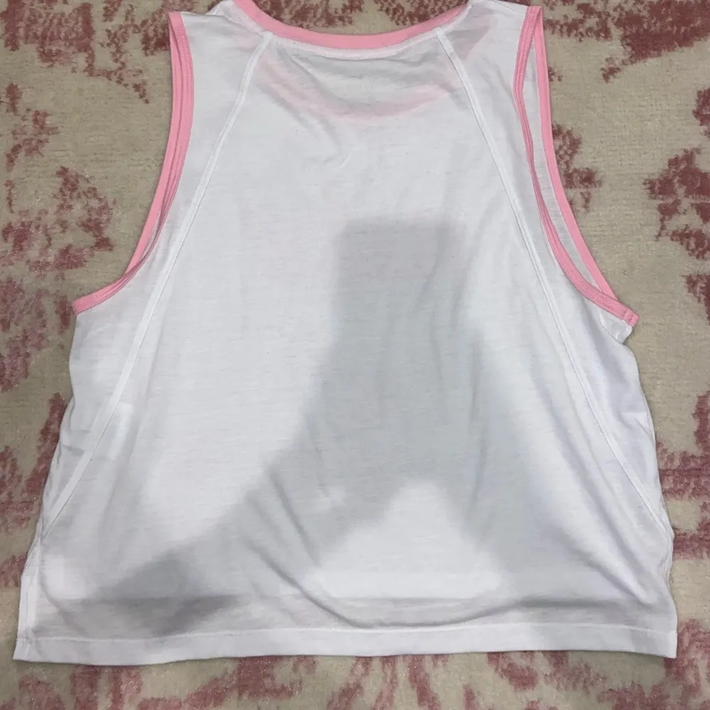 Nike White and Pink Tank Top - Image 2