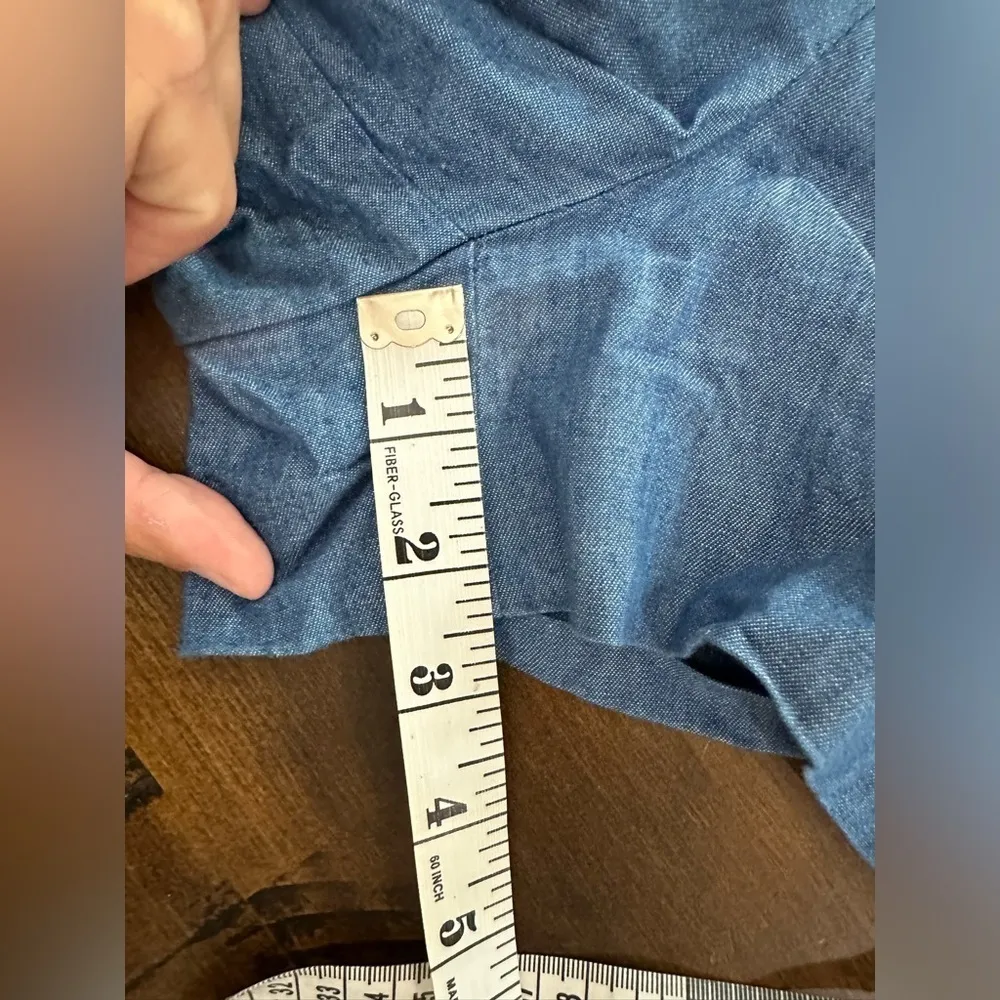 J.Crew‎ Ruffle Denim Shorts size 10 - Image 7