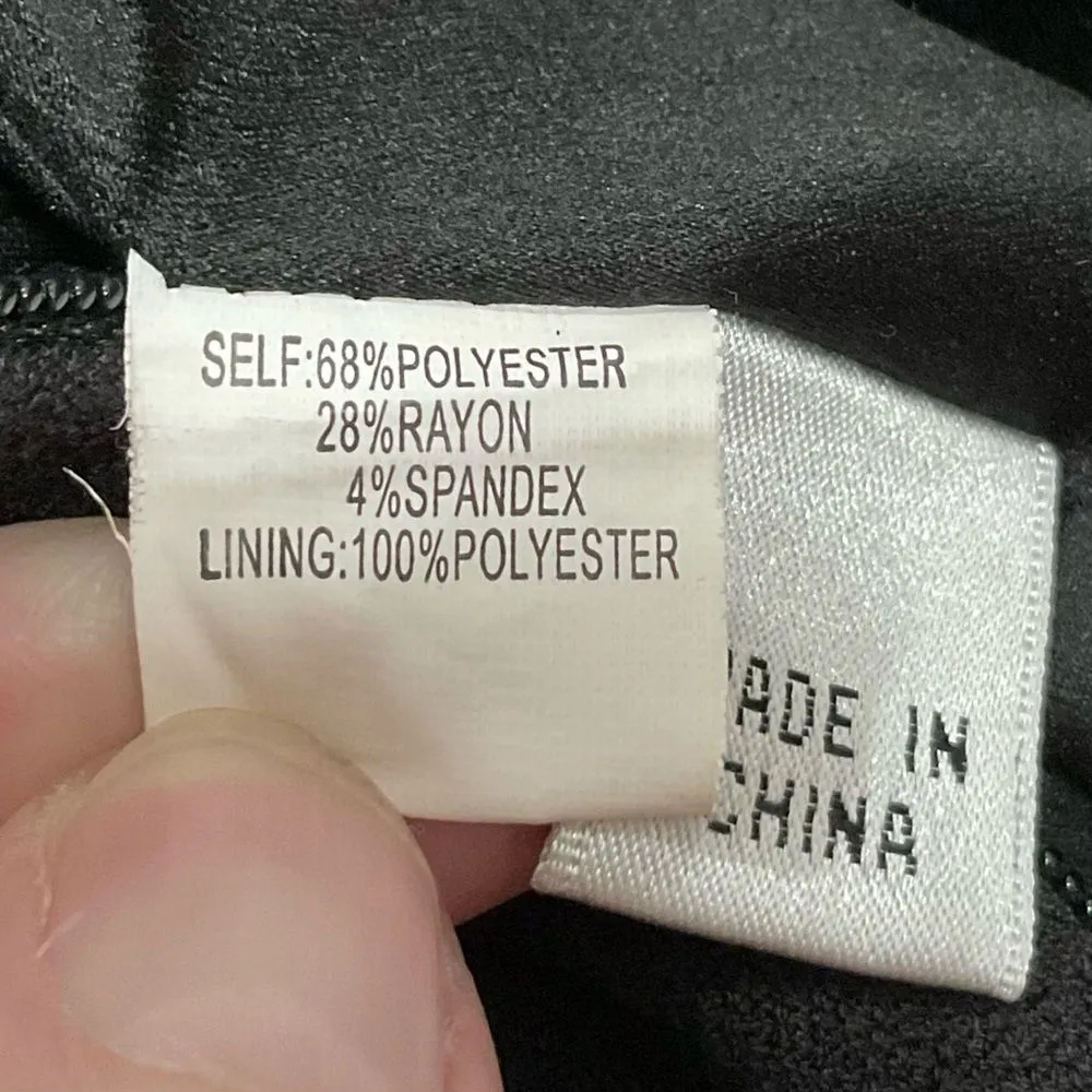 Kay Unger Black Sheath Dress Sz 6 Back Cut-out Business Office Scoop Neck - Image 6